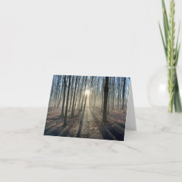 Tarjeta de felicitación panorámica Sun Peeking Thr