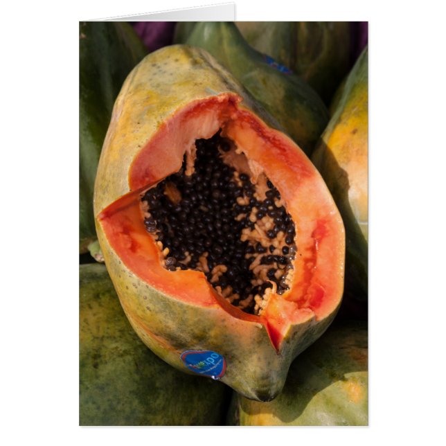 Tarjeta de felicitación Papaya Fruit (Frente)