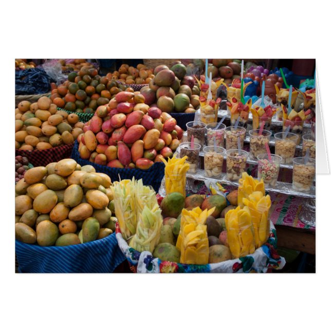 Tarjeta de felicitación Papaya Melons Fruit Market (Anverso (Horizontal))