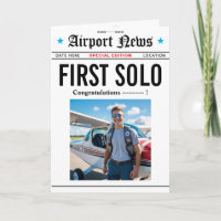 Tarjeta de Felicitación para 1er Vuelo Solo