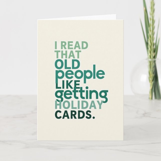 Tarjeta de Felicitación para Ancianos (Anverso)