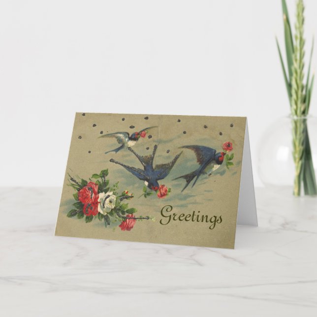 Tarjeta de felicitación para aves (Anverso)