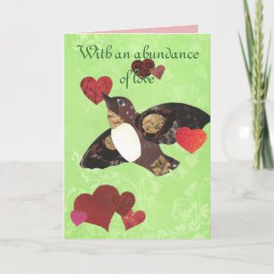 Tarjeta de felicitación para Aves de Amor