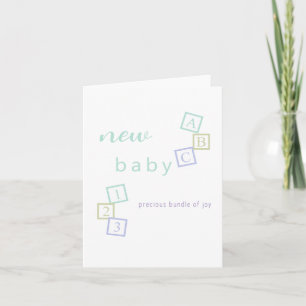 Tarjeta de felicitación para Baby Shower de nuevo