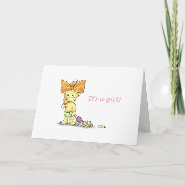 Tarjeta de felicitación para bebé (Anverso)