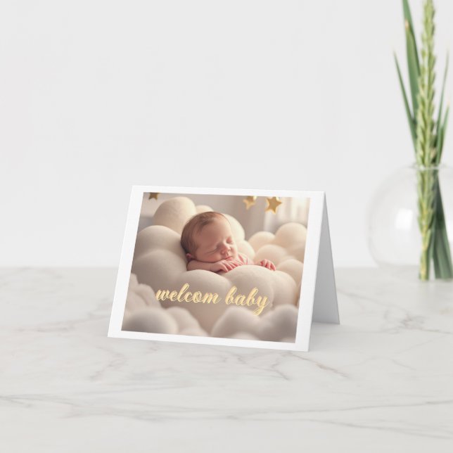tarjeta de felicitación para bebé (Anverso)