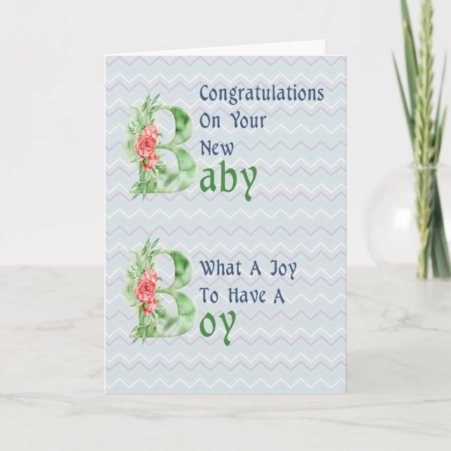 Tarjeta de felicitación para bebé (Anverso)