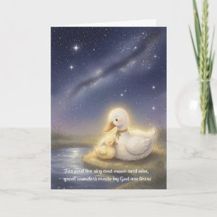 Tarjeta de Felicitación para Bebé Cristiana basada