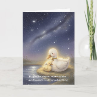 Tarjeta de Felicitación para Bebé Cristiana basada