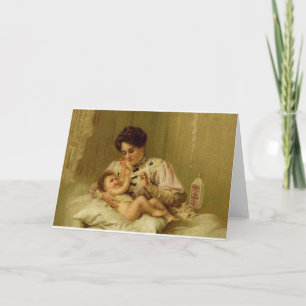 Tarjeta de felicitación para bebés de Victoria