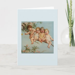 Tarjeta de felicitación para bebés ventilado