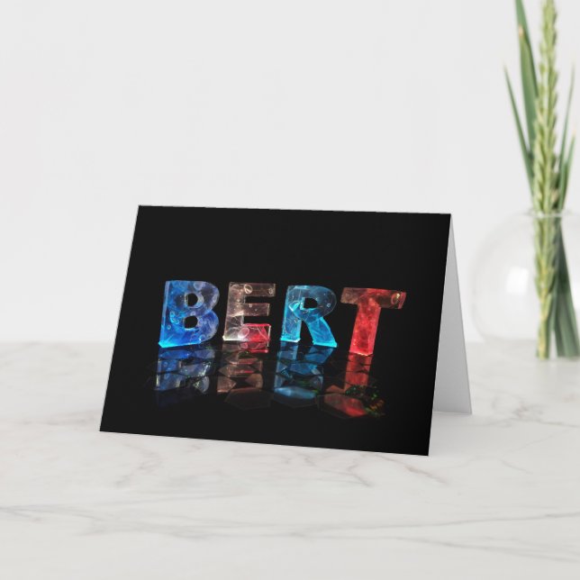 Tarjeta de felicitación para Bert (Anverso)