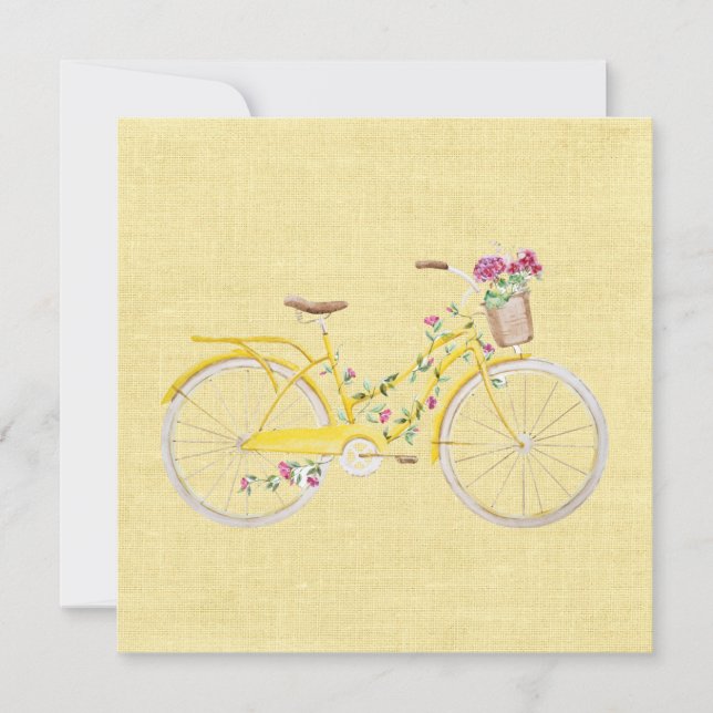 Tarjeta de felicitación para bicicletas de color a (Anverso)