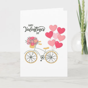 Tarjeta de felicitación para bicicletas El día de 
