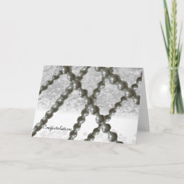 Tarjeta de felicitación para Boda de Perla Negra y