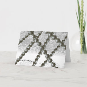 Tarjeta de felicitación para Boda de Perla Negra y