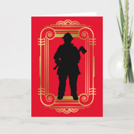 Tarjeta de Felicitación para Bombero Multiusos