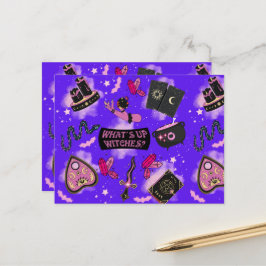 Tarjeta de felicitación para brujas Pastel - Kawai