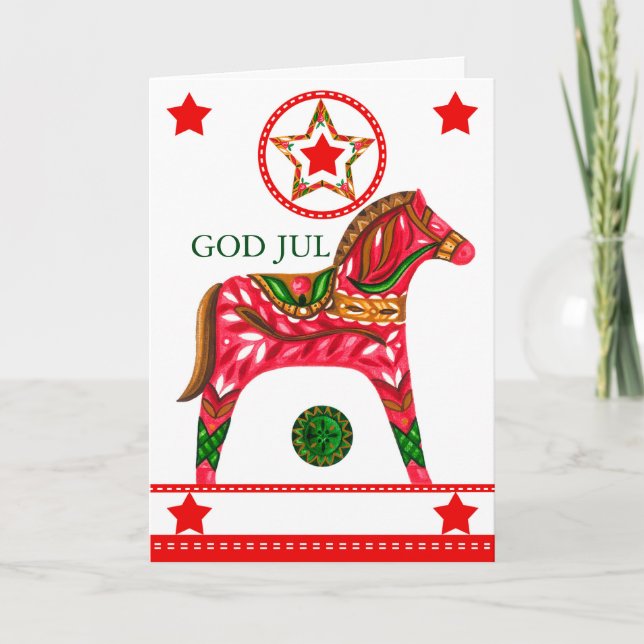 Tarjeta de felicitación para caballos populares de (Anverso)