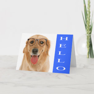 Tarjeta de Felicitación para Cachorro de Perro Ret