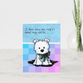 Tarjeta de felicitación para cachorro Westie de Ki