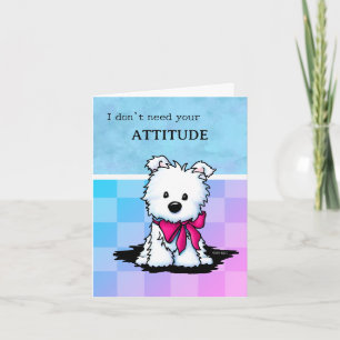 Tarjeta de felicitación para cachorro Westie de Ki