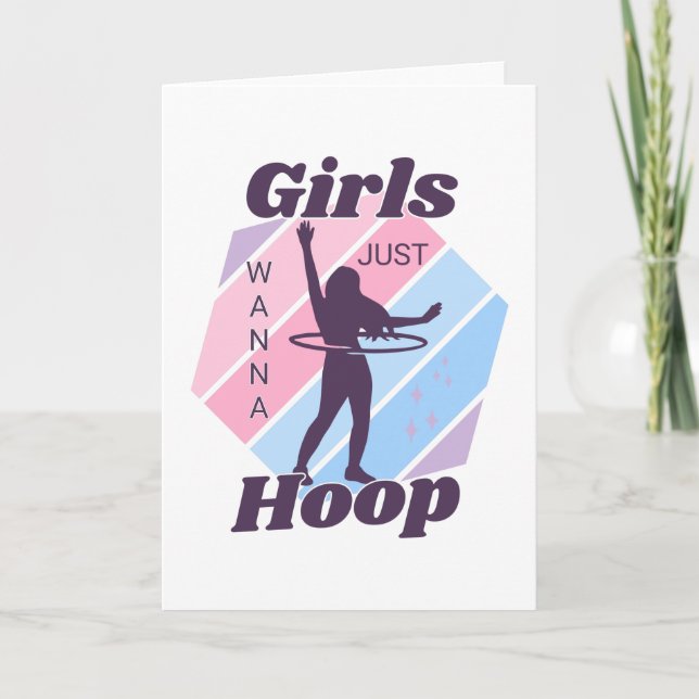 Tarjeta de felicitación para chicas Just Wanna HOO (Anverso)