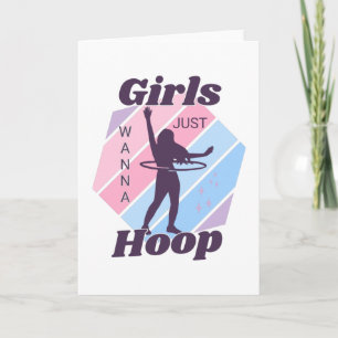 Tarjeta de felicitación para chicas Just Wanna HOO
