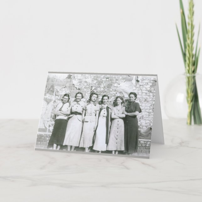 Tarjeta de felicitación para Chicas Wainwright (Anverso)