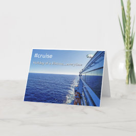 Tarjeta de felicitación para crucero