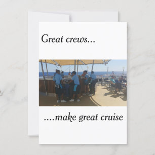 Tarjeta de felicitación para crucero - Gracias