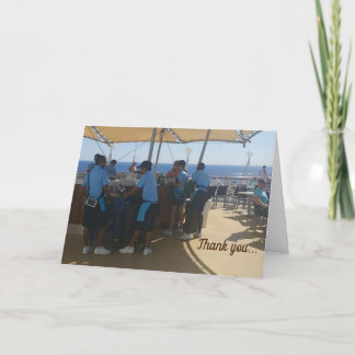 Tarjeta de felicitación para crucero - Gracias (pl