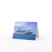 Tarjeta de felicitación para cruceros