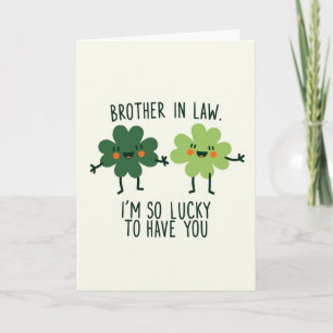Tarjeta de Felicitación para Cuñado Afortunado