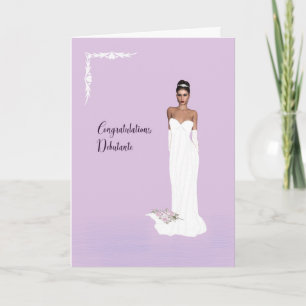 Tarjeta de Felicitación para Debutante