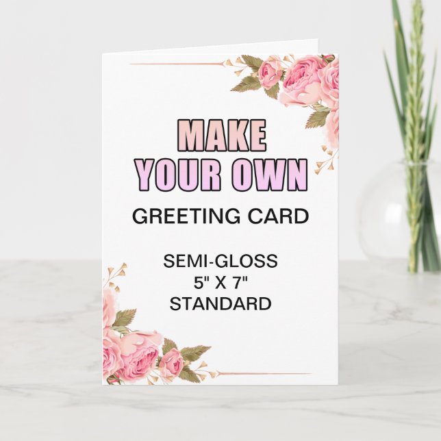 Tarjeta de felicitación para ducha de novia con gl (Anverso)