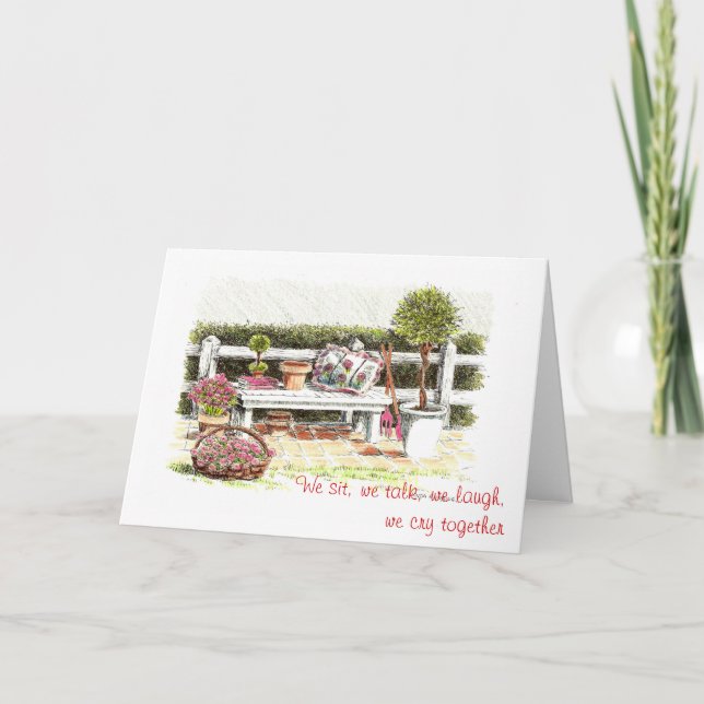 tarjeta de felicitación para el amigo, amante, art (Anverso)