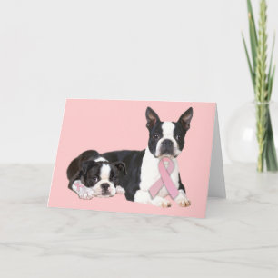 Tarjeta de felicitación para el cáncer de mama en 
