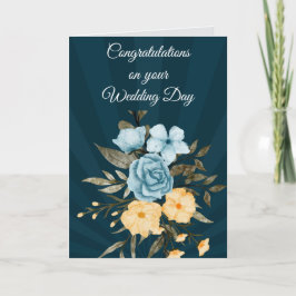 Tarjeta de felicitación para el día de la boda