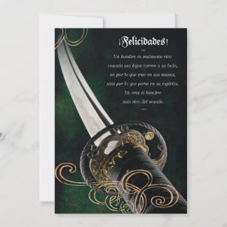 Tarjeta de Felicitación para el Día de los Padres