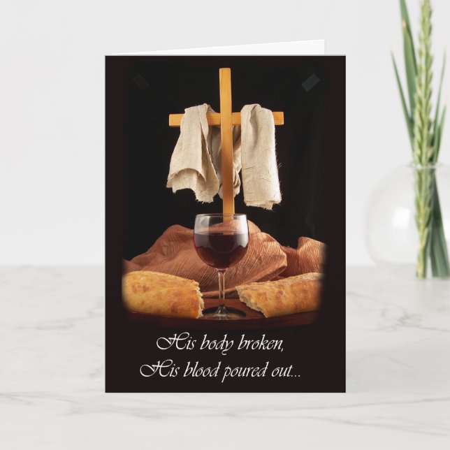 Tarjeta de felicitación para el diseño de cruces y (Anverso)