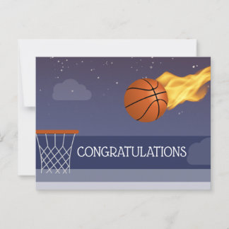 Tarjeta de felicitación para el equipo de balonces