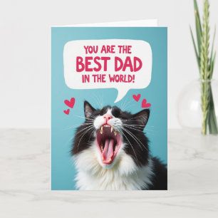 Tarjeta de Felicitación para el Mejor Papá Peludo