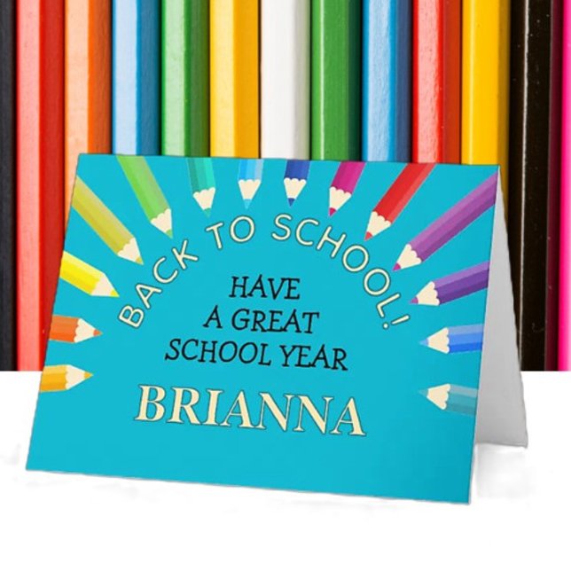 Tarjeta de felicitación para el nuevo año escolar (Subido por el creador)