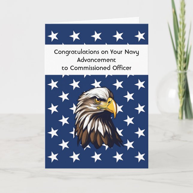 Tarjeta de felicitación para el oficial encargado  (Anverso)