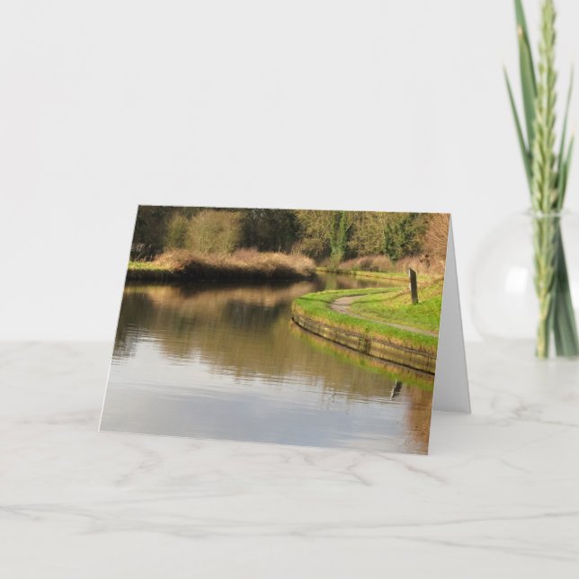 Tarjeta de felicitación para el paisaje del canal  (Anverso)