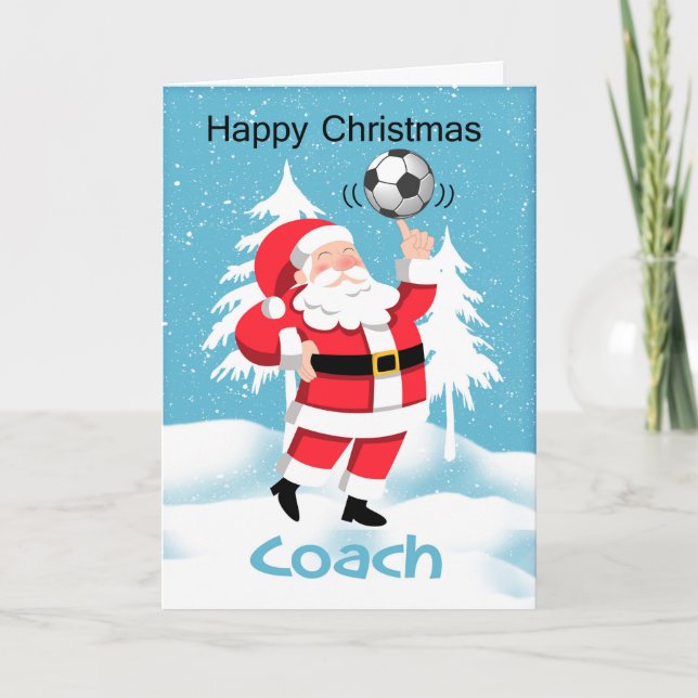 Tarjeta de felicitación para entrenadores de fútbo (Anverso)
