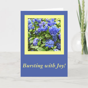 Tarjeta de felicitación para expresar ALEGRÍA!