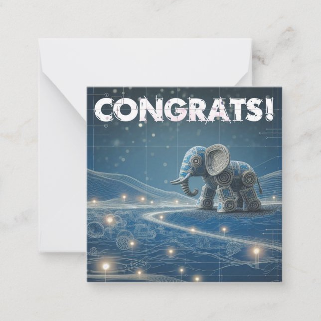 Tarjeta de felicitación para felicitaciones (Anverso)