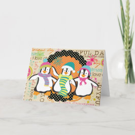 Tarjeta de felicitación para feriado de tipografía